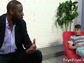 Nasty black dude fuck white boy bareback style 08