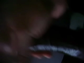 Jacking greased up cock