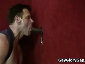 Gay interracial gloryhole sex and handjob fuck 13