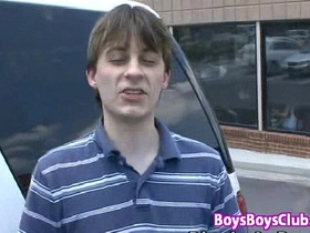 Blacks on boys - gay interracial bareback fuck movie 25