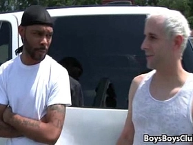 Blacks on boys - gay interracial hardcore sex 17
