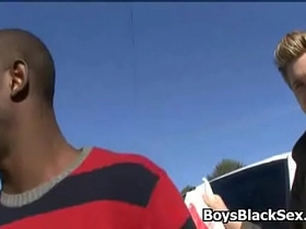 Black gay man fuck white sexy twink boy 13