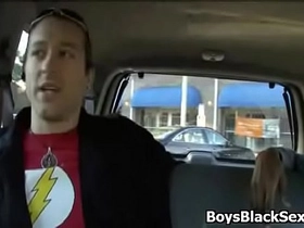 Blacks on boys -nasty bareback interracial gay fucking 20