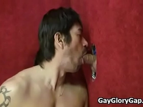 Gay interracial gloryhole sex and handjob fuck 15