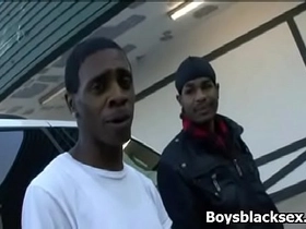 Blacks on boys - interracial hardcore gay fucking 22