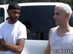 Gay interracial bareback hardcore fucking tube movie 07